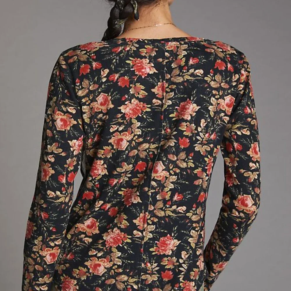 Anthropologie Pilcro Split-Neck Top PXS XSP NEW - Picture 9 of 10